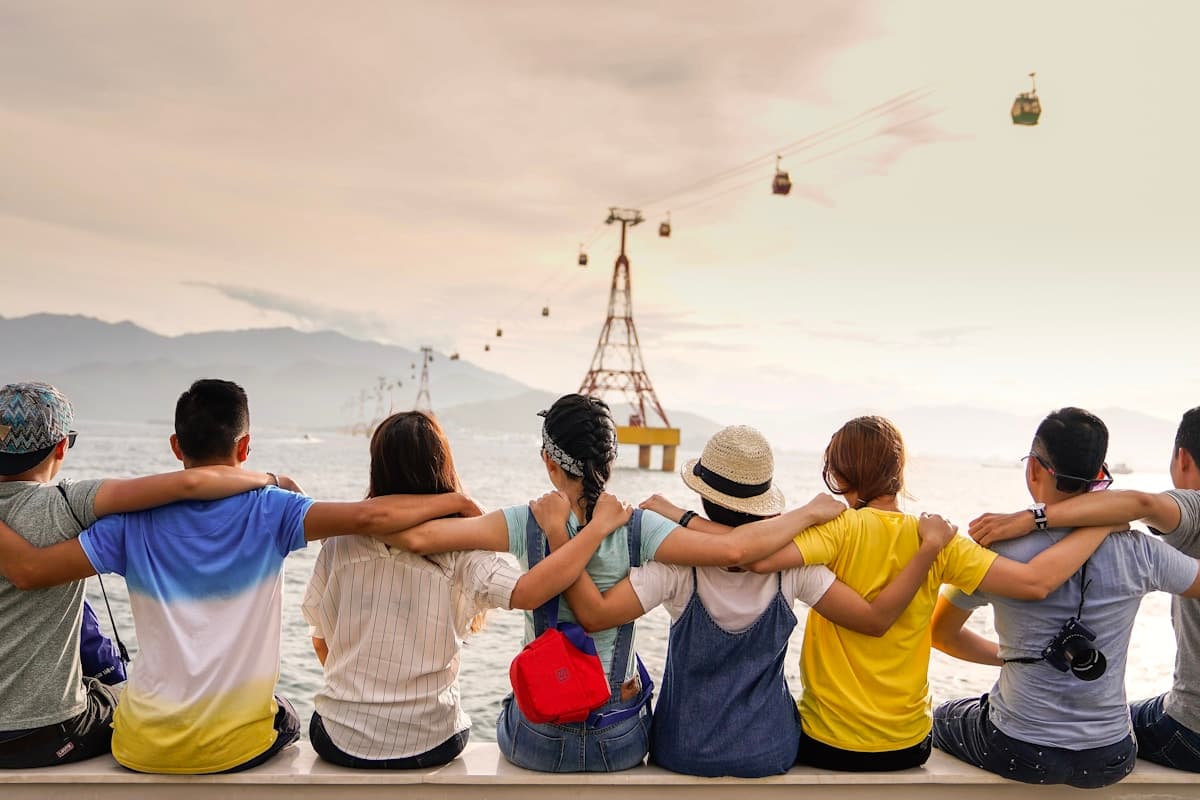 People collaborating and building together